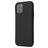 Mobigear Rubber Touch Coque iPhone 12 Coque arrière en Silicone - Noir