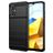 Mobigear Brushed Slim Coque POCO M5 Coque arrière en TPU Souple - Noir