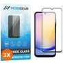 Mobigear Premium Samsung Galaxy A25 Verre trempé Protection d'écran - Compatible Coque - Noir (Lot de 3)
