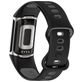 Mobigear Sport Dual Bracelet Silicone Fitbit Charge 5 Fermeture à clou et passant - Noir / Gris