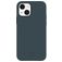 Valenta Snap Luxe Coque iPhone 13 Coque arrière en Cuir Véritable - Bleu
