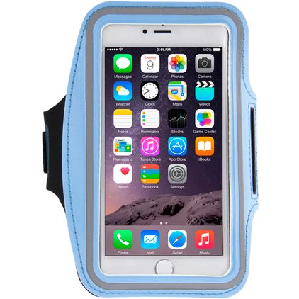 Mobigear Brassard Téléphone iPhone 6 Plus Brassard Coque de Sport en Neoprène - Bleu