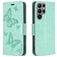 Mobigear Butterfly Samsung Galaxy S24 Ultra Étui Portefeuille - Vert