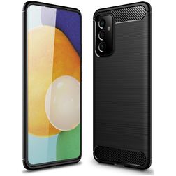 Mobigear Brushed Slim Coque Samsung Galaxy A82 5G Coque arrière en TPU Souple - Noir