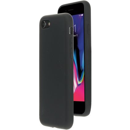 Mobiparts Coque iPhone SE (2020) Coque arrière en Silicone - Noir