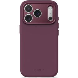 Decoded AntiMicrobial Coque iPhone 18 Pro MagSafe Coque arrière en Silicone - Plum