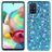 Mobigear Glitter Coque Samsung Galaxy A71 Coque arrière Rigide - Bleu