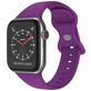 Mobigear Sport Dual Bracelet Silicone Apple Watch Fermeture à clou et passant - 49/46/45/44 mm - Lilas