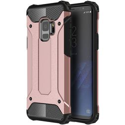 Mobigear Outdoor Coque Samsung Galaxy S9 Coque arrière Rigide Anti-Chocs - Rose doré