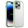 Mobigear Crystal iPhone 14 Pro Max Plastique rigide Coque arrière Antichoc - Transparent / Vert