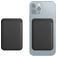 Mobigear Wallet - Porte Cartes en - 3 Cartes - Compatible MagSafe - Noir
