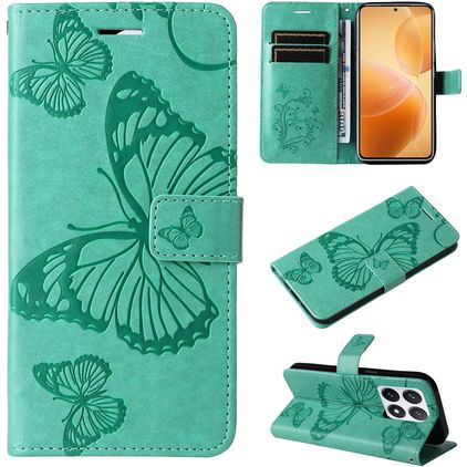 Mobigear Butterfly Xiaomi 14T Pro Étui Portefeuille - Vert