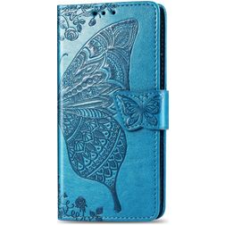 Mobigear Butterfly Housse Samsung Galaxy A30s Etui Porte-Monnaie - Bleu
