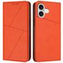 Mobigear Frosted Flip Housse iPhone 17 Etui Porte-Monnaie - Orange