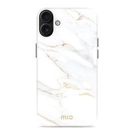 MIO Coque iPhone 16 MagSafe Coque arrière Rigide - White Marble