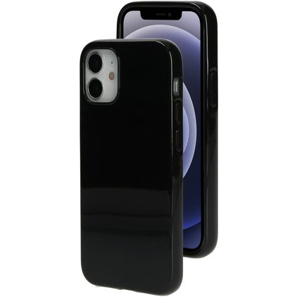 Mobiparts Classic Coque iPhone 12 Mini Coque arrière en TPU Souple - Matt Black