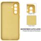 Mobigear Rubber Touch Coque Samsung Galaxy A56 Coque arrière en Silicone - Jaune