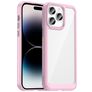 Mobigear Crystal Coque iPhone 14 Pro Coque arrière Rigide - Transparent / Rose