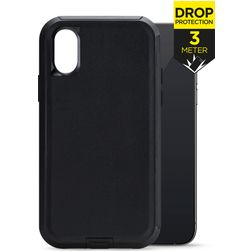 Mobilize Defender Coque iPhone X Coque arrière Rigide Anti-Chocs - Noir