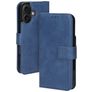 Mobiparts Classic Wallet MagSafe Housse iPhone 16 MagSafe Etui Porte-Monnaie - Steel Blue