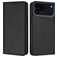 Mobigear Frosted Flip Housse iPhone 17 Pro Etui Porte-Monnaie - Noir