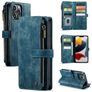 Caseme C30 Housse iPhone 13 Pro Max Etui Porte-Monnaie - Bleu