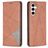 Mobigear Rhombus Slim Housse Samsung Galaxy S24 FE Etui - Marron