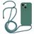 Mobigear Lanyard iPhone 14 Coque avec cordon en Silicone - Vert