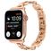 Mobigear Paris Bracelet Acier Apple Watch Fermeture boucle déployante - 49/46/45/44 mm - Rose doré