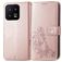 Mobigear Clover Housse Xiaomi 13 Etui Porte-Monnaie - Rose doré