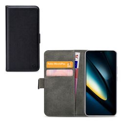 Mobilize Classic Housse POCO F6 Pro Etui Porte-Monnaie - Noir