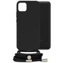 Mobilize Lanyard Gelly Samsung Galaxy A03 Coque avec cordon en TPU Souple - Noir
