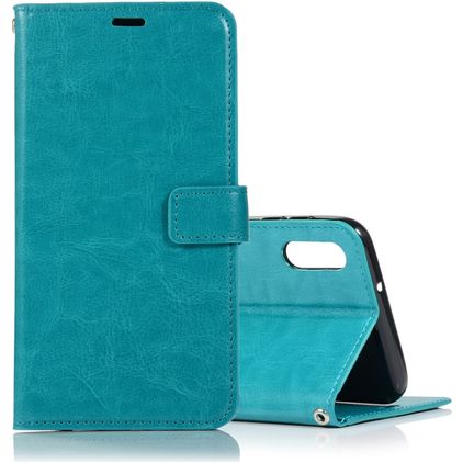Mobigear Wallet Samsung Galaxy A10 Étui Portefeuille - Turquoise