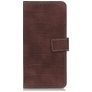 Mobigear Croco Housse Samsung Galaxy S22 Ultra Etui Porte-Monnaie - Marron