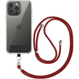 Mobigear Lanyard - Cordon de téléphone universel ajustable - Rouge