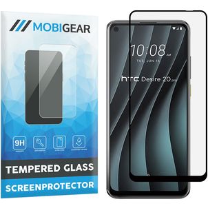 Mobigear Premium HTC Desire 20 Pro Verre trempé Protection d'écran - Compatible Coque - Noir