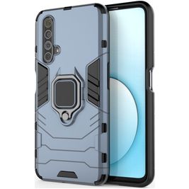 Mobigear Armor Ring Coque Realme X50 Coque arrière Rigide Anti-Chocs avec Anneau-Support - Bleu