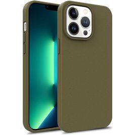 Mobigear Bio Coque iPhone 15 Pro Max Coque arrière en Eco-Friendly - Vert armée