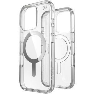 Speck Presidio Perfect Clear Coque Transparente iPhone 16 Pro MagSafe Coque arrière Rigide Anti-Chocs - Transparent