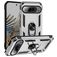 Mobigear Armor Ring Coque Google Pixel 9 Pro XL Coque arrière Rigide Anti-Chocs avec Anneau-Support - Argent