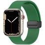 Mobigear Sport Mag Bracelet Silicone Apple Watch Fermeture magnétique - 49/46/45/44 mm - Vert