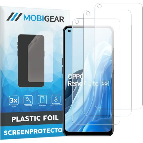 Mobigear OPPO Reno 7 Lite Protection d'écran Film - Compatible Coque (Lot de 3)