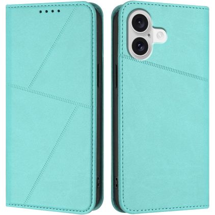 Mobigear Frosted Flip Housse iPhone 17 Etui Porte-Monnaie - Bleu