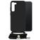 Mobilize Lanyard Gelly Samsung Galaxy S23 Plus Coque avec cordon en TPU Souple - Noir
