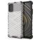 Mobigear Honeycomb Coque POCO M3 Coque arrière Rigide Anti-Chocs - Blanc