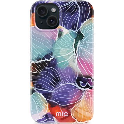 MIO Coque iPhone 15 MagSafe Coque arrière Rigide - Flowers