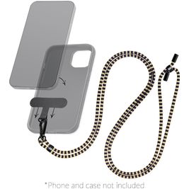 Mobilize Lanyard - Cordon de téléphone universel ajustable - Marron / Bleu
