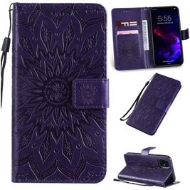 Mobigear Sunflower Housse iPhone 11 Etui Porte-Monnaie - Violet