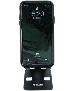 Valenta Aluminum Foldable Support de téléphone - Noir Universel