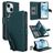 Mobigear Wallet Housse iPhone 15 Etui Porte-Monnaie - Vert